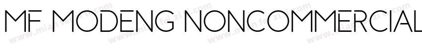 MF MODENG NONCOMMERCIAL字体转换
